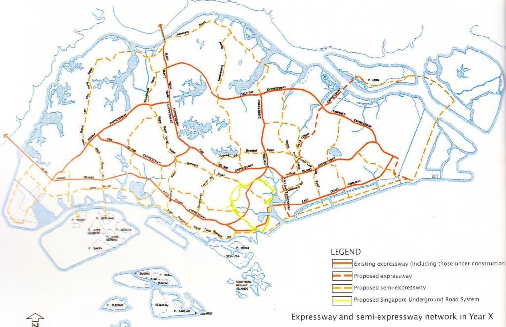 সিঙ্গাপুর হাইওয়ে ম্যাপ