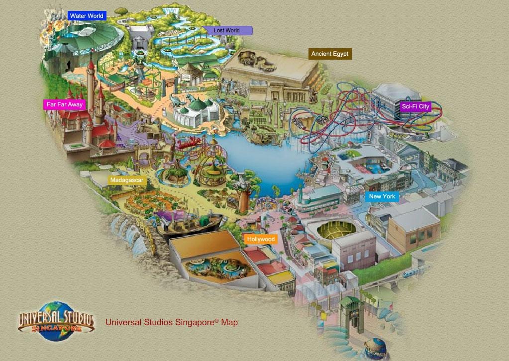 রিসর্ট ফোটোস মানচিত্র, sentosa