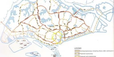 সিঙ্গাপুর হাইওয়ে ম্যাপ