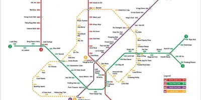 সিঙ্গাপুর mrt স্টেশন মানচিত্র