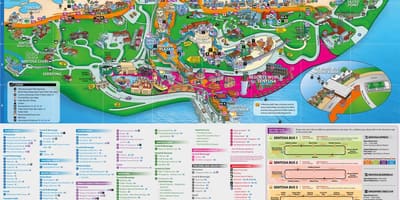 Sentosa মানচিত্র আকর্ষণ