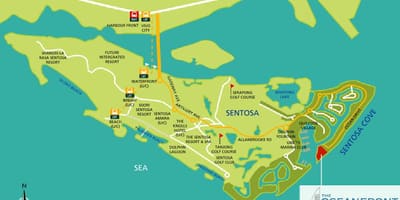 মানচিত্র, sentosa
